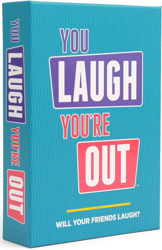 DSS Games You Laugh You're Out A Party Game with Hilarious Charades Family Card Games for Adults & Kids, 125 Prompt Cards Fun Card Games for Family Game Nights, Gatherings, & Parties Ages 14 +